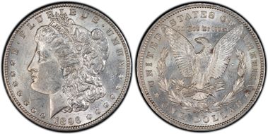1896-O $1 AU58