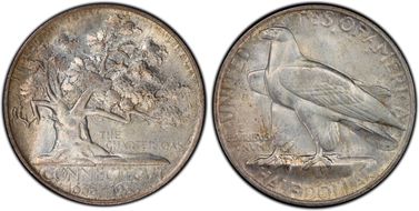 1935 50C Connecticut MS66