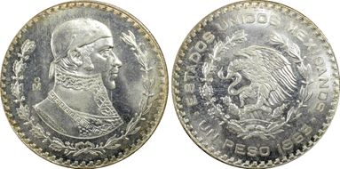 1965-Mo Peso KM-459 MS66