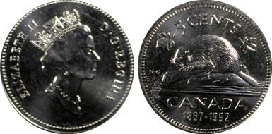 1992 5C 125th Ann. of Canada MS67