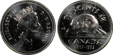 1992 5C 125th Ann. of Canada MS65