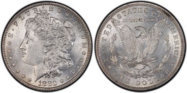 1880 $1 VAM 25, 0/9 Overdate AU58