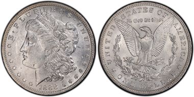 1888-O $1 VAM 1A Clashed E MS62