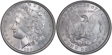 1881 $1 MS65