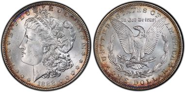 1888 $1 MS65+