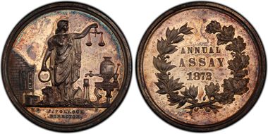1872 AR Medal JK-AC-11, Standing Moneta SP64
