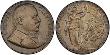 1897 AR Medal JK-AC-41, Grover Cleveland SP65