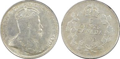 1903-H 5C Small H MS63