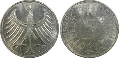 1960-D 5 Mk J-387 MS63