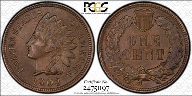 1903 1C MPD FS-302 (011.765) MS63BN