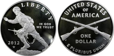 2012-W $1 Infantry First Strike PR69DCAM