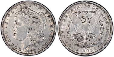 1889-O $1 VAM 1A Clashed E XF45