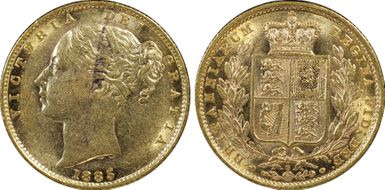 1885-S Sov S-3855B Shield AU55