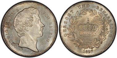 1827 Thaler KM-731 Treaty Signing MS64