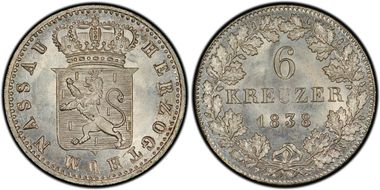 1838 6 Kr MS66