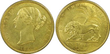 1841.(C) Mohur SW-3.7 Prid-22 Lg Date Pl 4 MS63