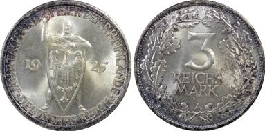 1925-A 3 Mk 1000 Years J-321 MS65