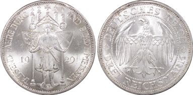 1929-E 3 Mk Meissen J-338 MS64