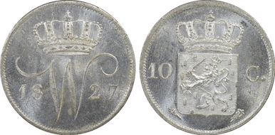 1827 10C KM-53  Ag MS65