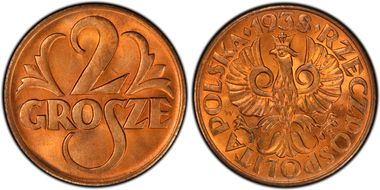 1938(w) 2 Gr MS66RD