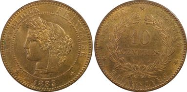 1883-A 10C Gad-265a MS65RB