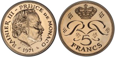 1971 P5 Fr Gad-153 Essai Cu-Ni SP68