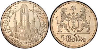 1927 5 Guld PR66CAM