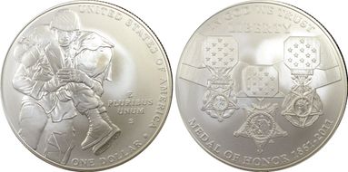 2011-S $1 Medal of Honor MS70