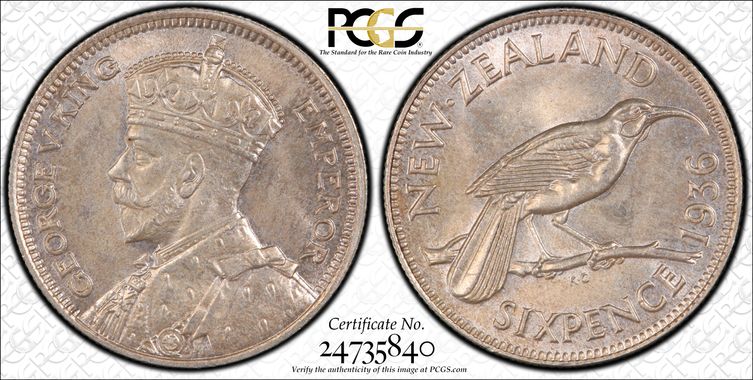 PCGS Certificate Verification Coin Details for Cert #24735840