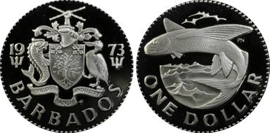 1973-FM $1 KM-14.1 PR69DCAM