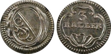 (1827-41) 3 Hal KM-180 MS67