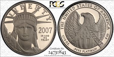 2007-W $10 Statue of Liberty PR70DCAM