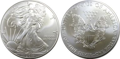 2011 $1 Silver Eagle 25th Anniversary Set First Strike MS70