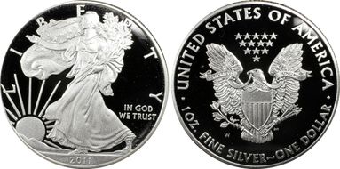 2011-W $1 Silver Eagle 25th Anniversary Set First Strike PR70DCAM