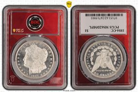 1884-CC $1 MS62DMPL