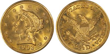 1903 $2.50 MS66