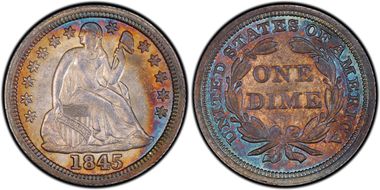 1845 10C MS64+