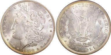 1898 $1 MS66+