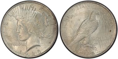 1923 $1 VAM 1E, Broken Wing MS62