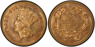 1883 $3 MS64