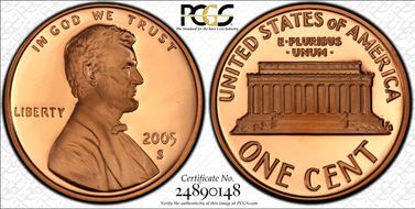 2005-S 1C PR70DCAM