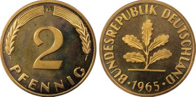 1965-G 2 Pfg PR64RD