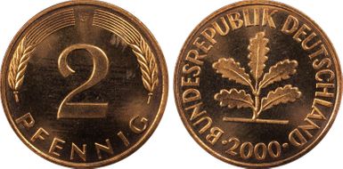 2000-G 2 Pfg MS65RD