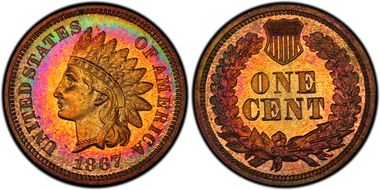 1867 1C PR66RB