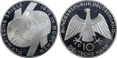 1972-D 10 Mk Knot PR68DCAM