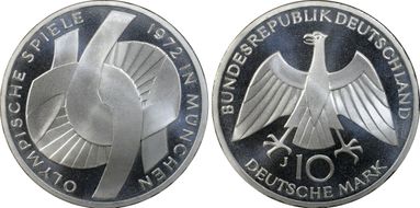1972-J 10 Mk Knot PR69DCAM