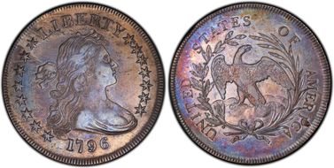 1796 $1 Large Date, Small Letters XF45