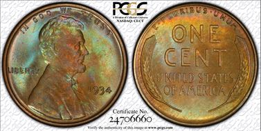 1934 1C MS66BN