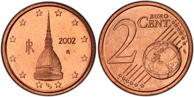 2002-R € 0.02 MS63RD