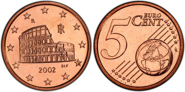 2002-R € 0.05 MS64RD